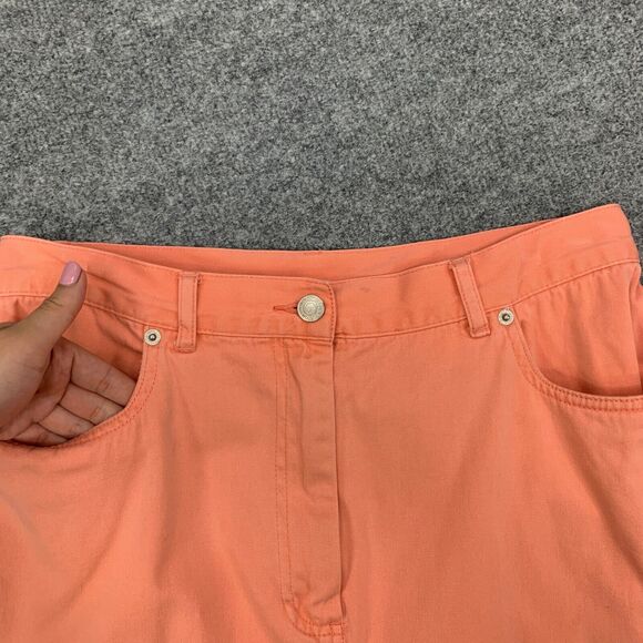 Pendleton Skirt Womens 12 Peach Denim Originals Born In Oregon Pockets Cotton - Picture 4 of 13